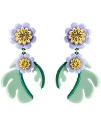 Gissa Bicalho - Handmade Acrylic Earring Cosmos Flower Pale - Lyst