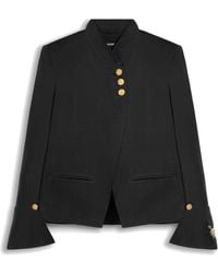 Nocturne - Embroidery Detail Stand Collar Jacket - Lyst