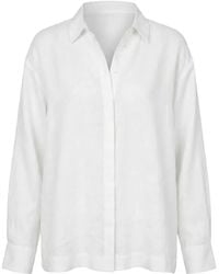 Adrift Clothing - Oversized Linen Boyfriend Shirt - Lyst