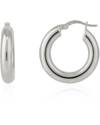 Spero London - Chunky Hoop Earrings - Lyst