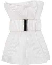 Silvia Serban - Pleated Eco-Leather Belt - Lyst