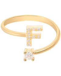 LÁTELITA London - Initial Ring F - Lyst