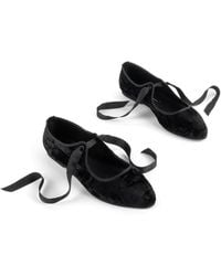 INTENTIONALLY ______ - Valley Velvet Ballet Flat - Lyst