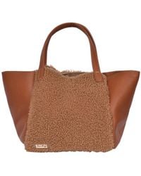 Owen Barry - Neutrals Sheepskin Leather Grab Bag Hawes Ginger Tan - Lyst