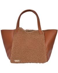 Owen Barry - Neutrals Sheepskin Leather Grab Bag Hawes Ginger Tan - Lyst