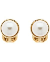 Emma Holland Jewellery - Button Pearl Clip Earrings - Lyst