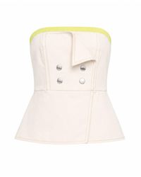 Mirimalist - Neutrals Lia Natura Strapless Bustier - Lyst