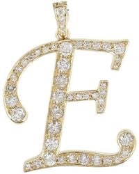 Artisan - Diamond Initial “E” Pendant - Lyst