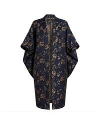 Lioness by Tf - Regal Azure Blossom Kimono Jacket - Lyst