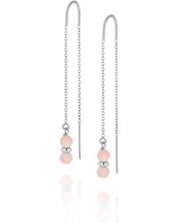 Nellou Jewellery - Fall Birthstone Opal Drop Earrings October Sterling - Lyst