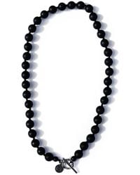 FV Jewellery - Onyx Fob Necklace - Lyst