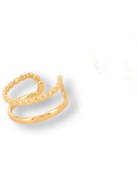 Divine Aria - The Lilly Dainty Textured Ear Cuff Tarnish Free - Lyst
