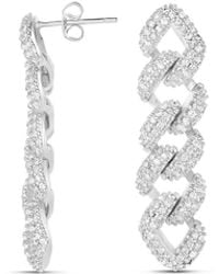 SHYMI - Pave Cuban Earrings - Lyst