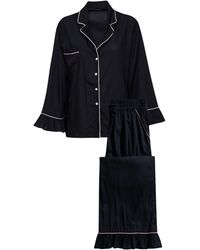 Carolina Benoit - Bamboo Luxury Pajama Set For – With Piping - Lyst