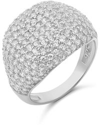 SHYMI - Pave Signet Ring - Lyst