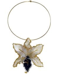 Iliana Arrazola - Orchid Choker, And, Glass Beads, Beaded Jewelry - Lyst