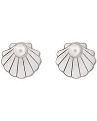 Silver Moon - Pearl Sterling Earrings – Pearl Tide - Lyst