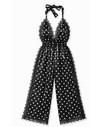 Noblesse Oblige - Luna Long Romper Polka Dot - Lyst