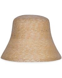 London Atelier Byproduct - Neutrals Raffia Lamp Bucket Hat - Lyst