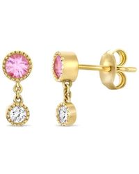 Dinny Hall - Duo Drop Tourmaline & Lab-Created Stud Earrings - Lyst