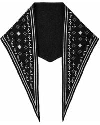 Saachi - Foulard Knit Triangle Scarf - Lyst