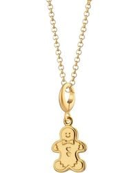 Lily Charmed - Plated Gingerbread Biscuit Charm Necklace - Lyst