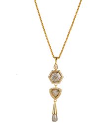 Lila Rasa - Labradorite & Cubic Zirconia Necklace - Lyst