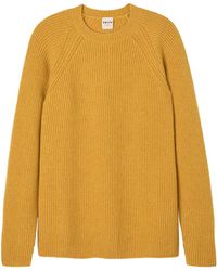 Salts Cashmere - Fishermens Rib Crew Neck Sweater - Lyst