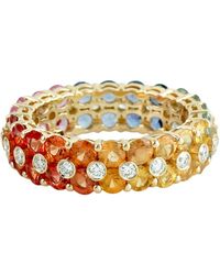 Artisan - Sapphire & Diamond Eternity Band Ring - Lyst