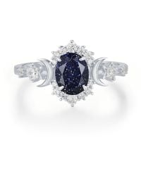 Azura Jewelry New York - Galactic Oval Cut Sandstone Ring Vermeil - Lyst