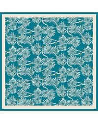 Artemis Muse - Ivory Japanese Pine Needles Luxury Silk Scarf - Lyst