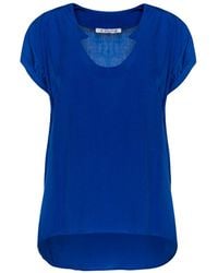 Conquista - Dark Cap Sleeve Top - Lyst