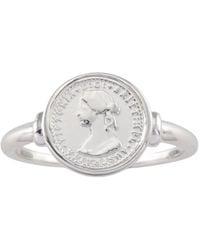 Von Treskow - Micro Coin Ring - Lyst