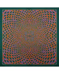 Otway & Orford - 'Infinity' Spotted Silk Pocket Square - Lyst