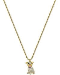 Cloud Haven - Mini Cz Smiling Pittie Pendant Necklace - Lyst