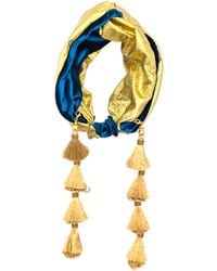Julia Clancey - Snazzy Velour Dorado Turban Twist - Lyst