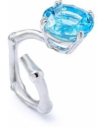 German Kabirski - Mirae Open Band Ring With Natural Round Cut Topaz - Lyst
