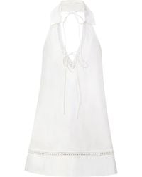 NUAJE NUAJE - Lunar Openback Cotton Polo Dress - Lyst