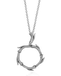 Unaloe - Arboreal Sterling Necklace With Intertwined Trunks Pendant – Elegant Jewelry - Lyst