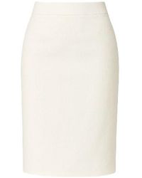Conquista - Neutrals Cream Pencil Skirt By Fashion - Lyst