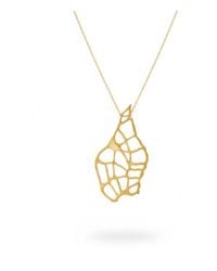 Silver & Elegant Co. - Abstract Sculptural Thick Plated Bronze Pendant Necklace - Lyst
