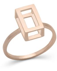 Sheida Farrokhi - Rose Rectangle Ring - Lyst
