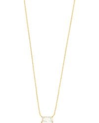 Esterah - Baguette Necklace - Lyst