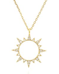 C.J.M - Sun Necklace - Lyst
