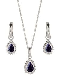 Charlotte's Web Jewellery - September Birthstone Sterling Necklace And Earring Set - Lyst