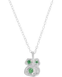 Claire Hill Designs - Emerald Lichen Pendant Necklace - Lyst