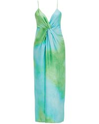 By Felizia - Elsa Satin Midi Dress - Lyst