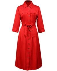 Smart and Joy - Stitched Pleats Shirt-Dress - Lyst