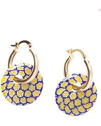 Lovard - Glass Disk Hoops - Lyst