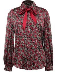 Smart and Joy - Ascot Tie Print Shirt - Lyst